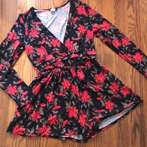 Wearever long sleeved floral romper
